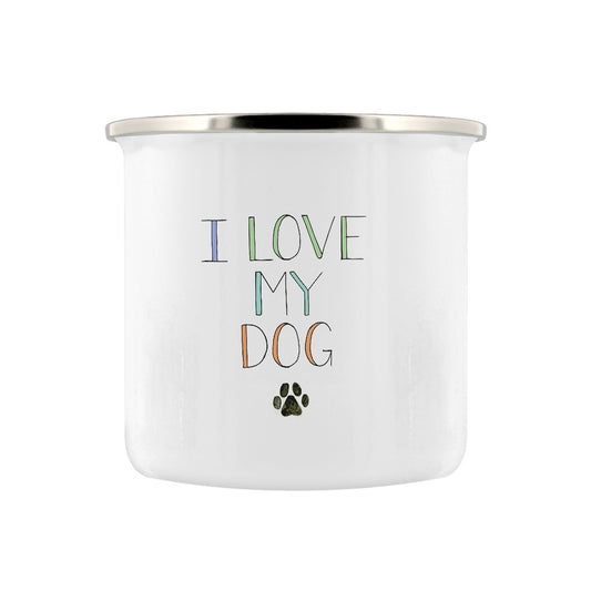 Corgi - I Love My Dog Enamel Mug