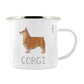 Corgi - I Love My Dog Enamel Mug