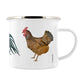 Rooster Trio Enamel Mug