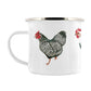 Rooster Trio Enamel Mug