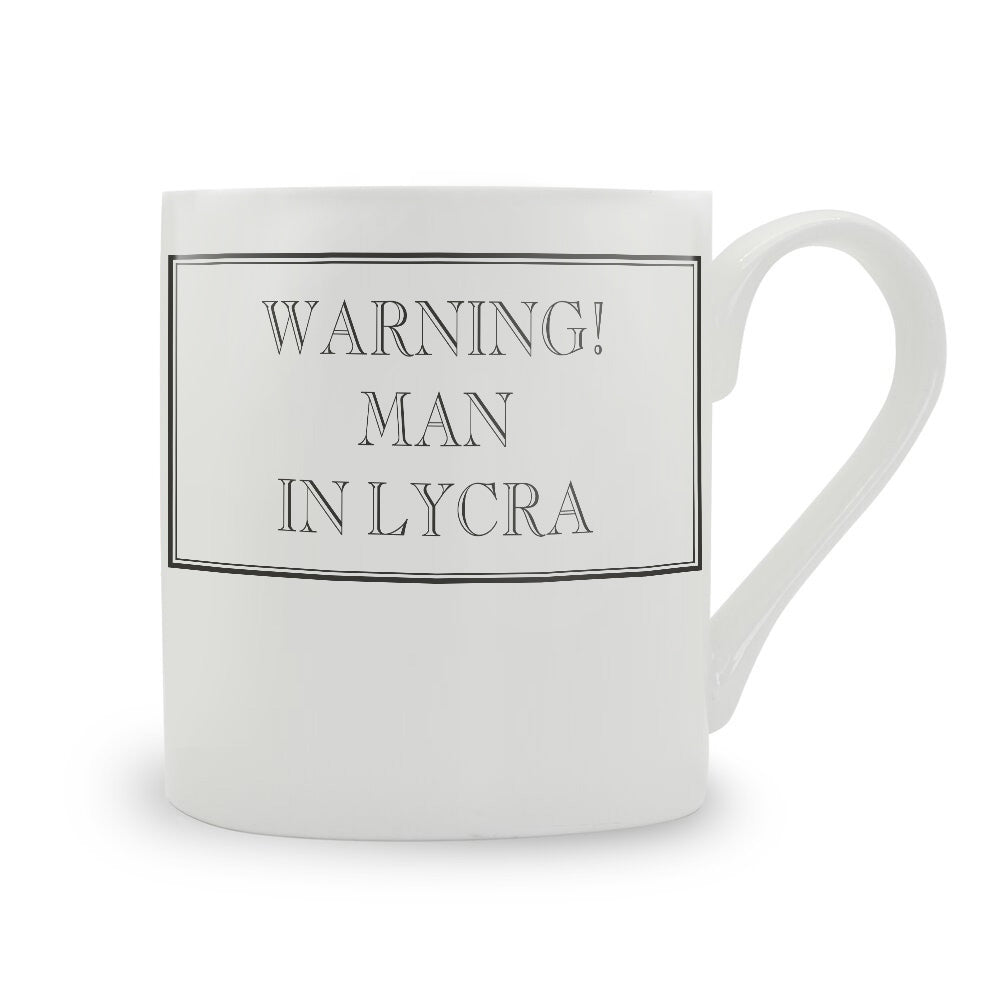 Warning! Man In Lycra Mug