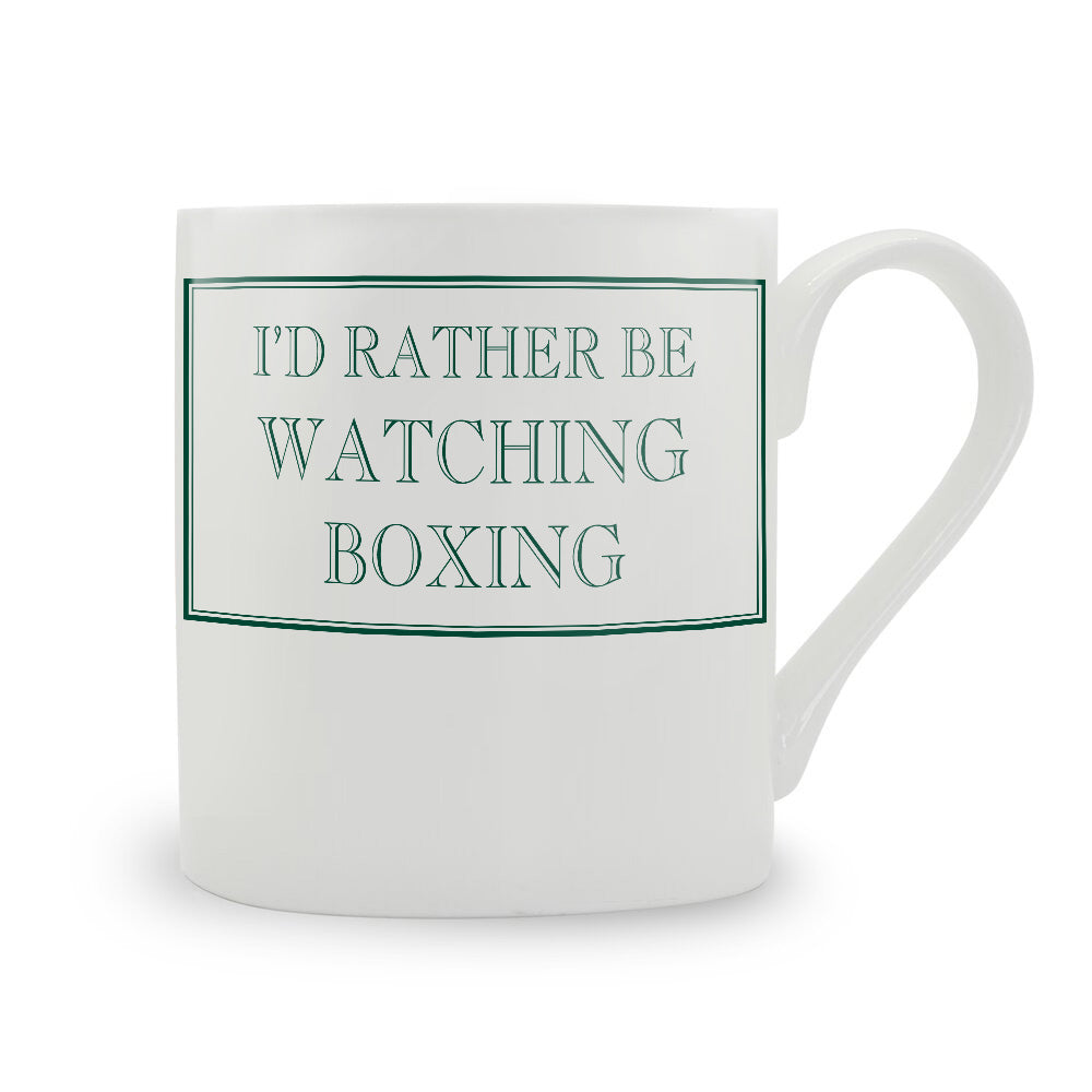 I'd Rather Be Watching Boxing Mug