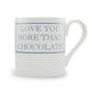Love You More Than Chocolate Mug