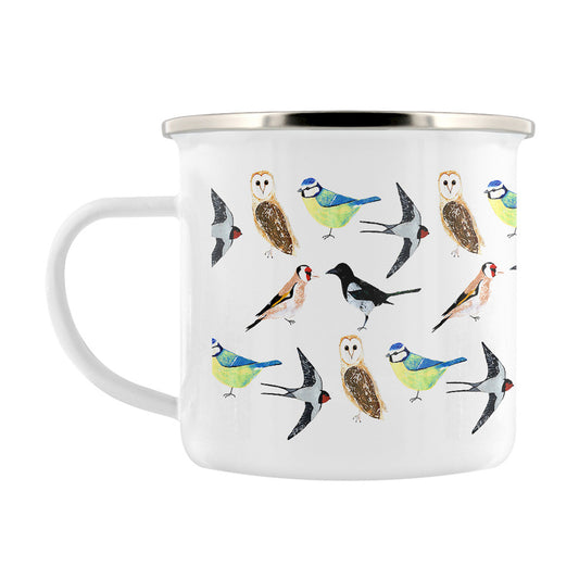 IzziRainey Garden Birds Enamel Mug