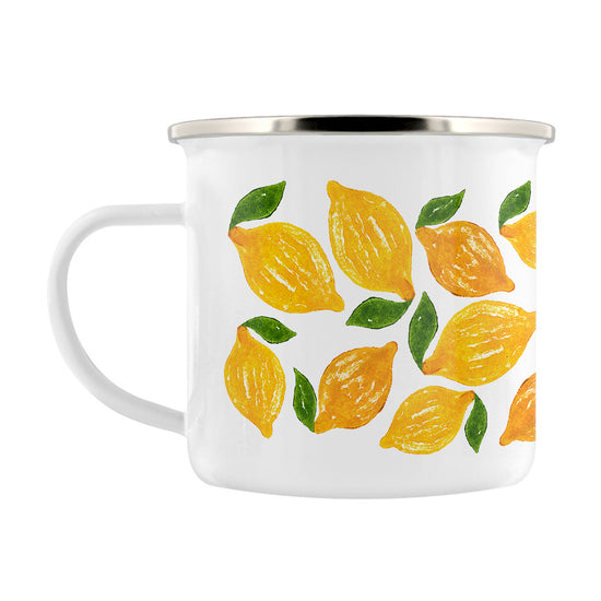 IzziRainey Lemons Enamel Mug