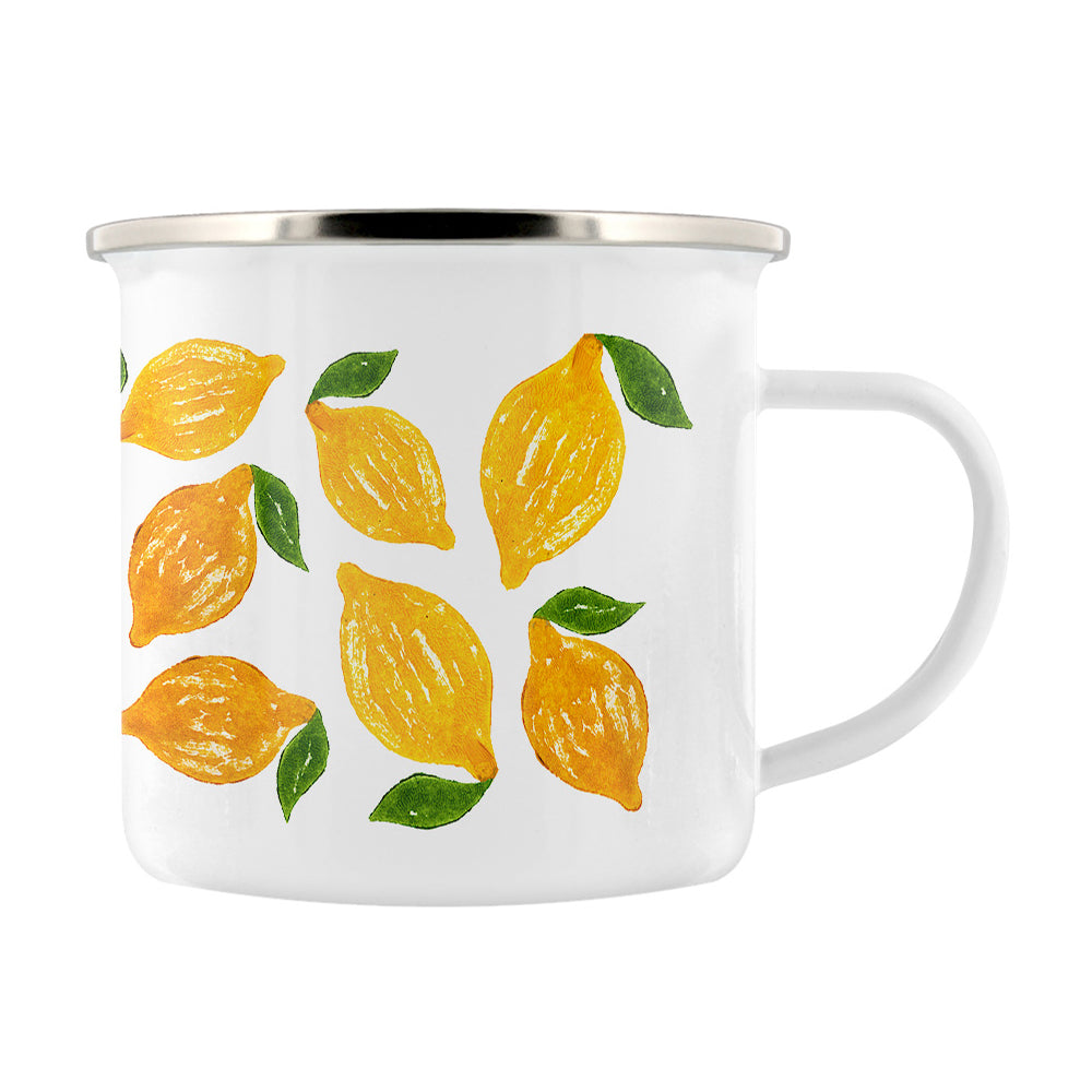 IzziRainey Lemons Enamel Mug
