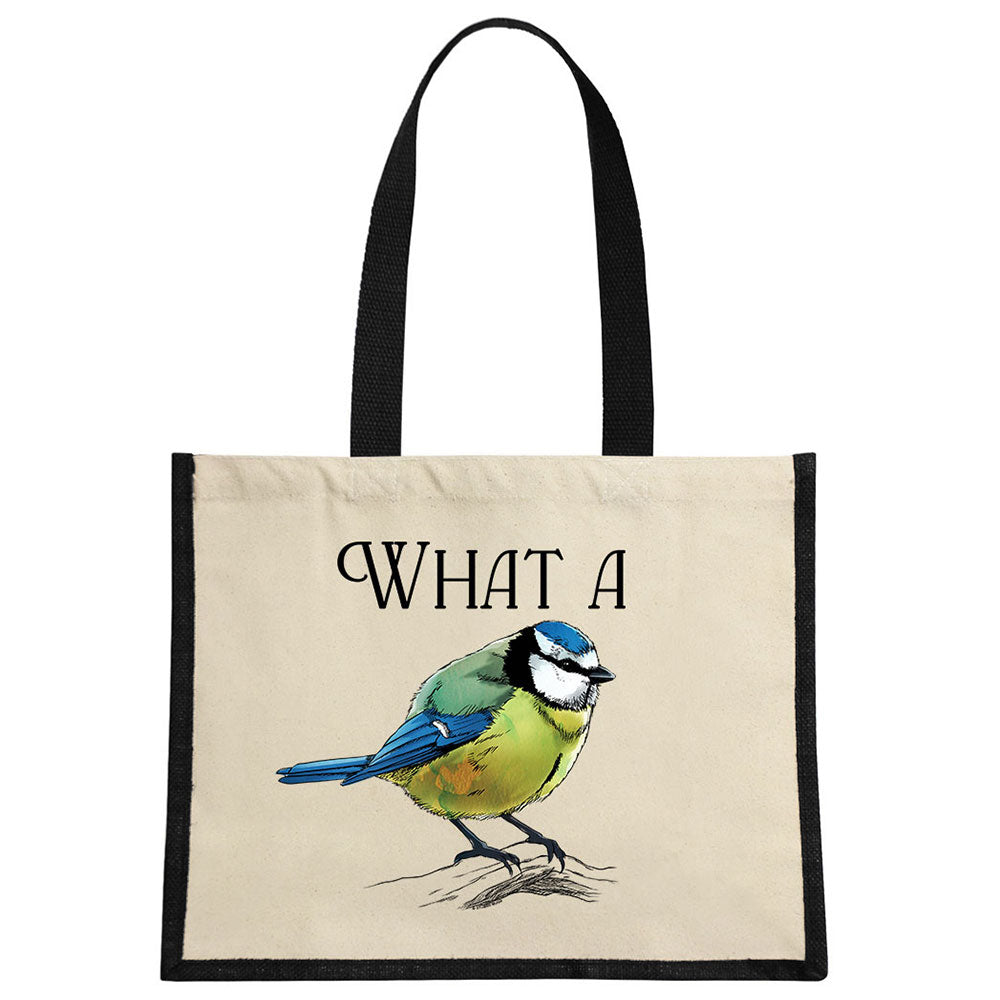 Wild Giggles What a Tit Jute Bag