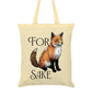 Wild Giggles For Fox Sake Cream Tote Bag