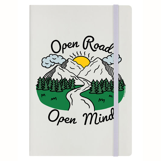 Open Road Open Mind Cream Notebook