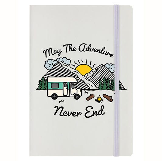 May The Adventure Never End Cream Notebook