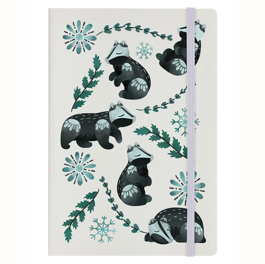 Maple & Twig Badger Cream A5 Notebook