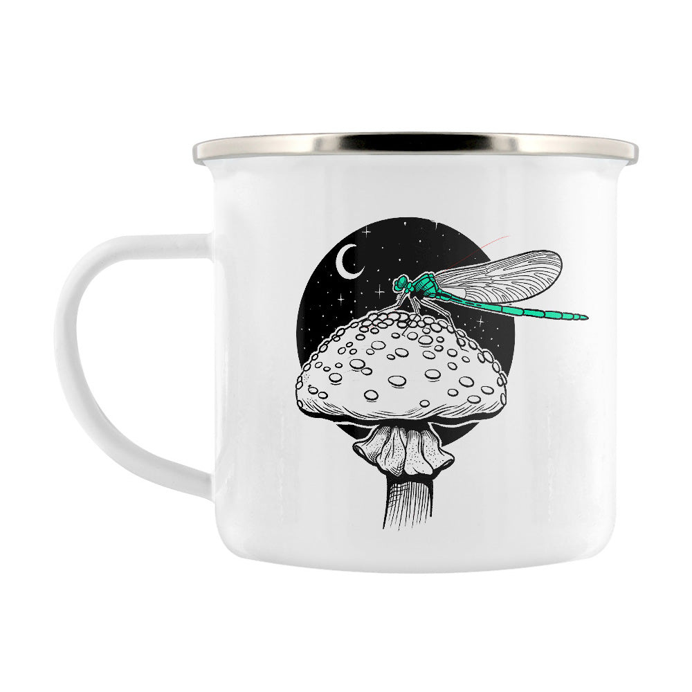 Fungi Friends - Dreamy Dragonfly Enamel Mug