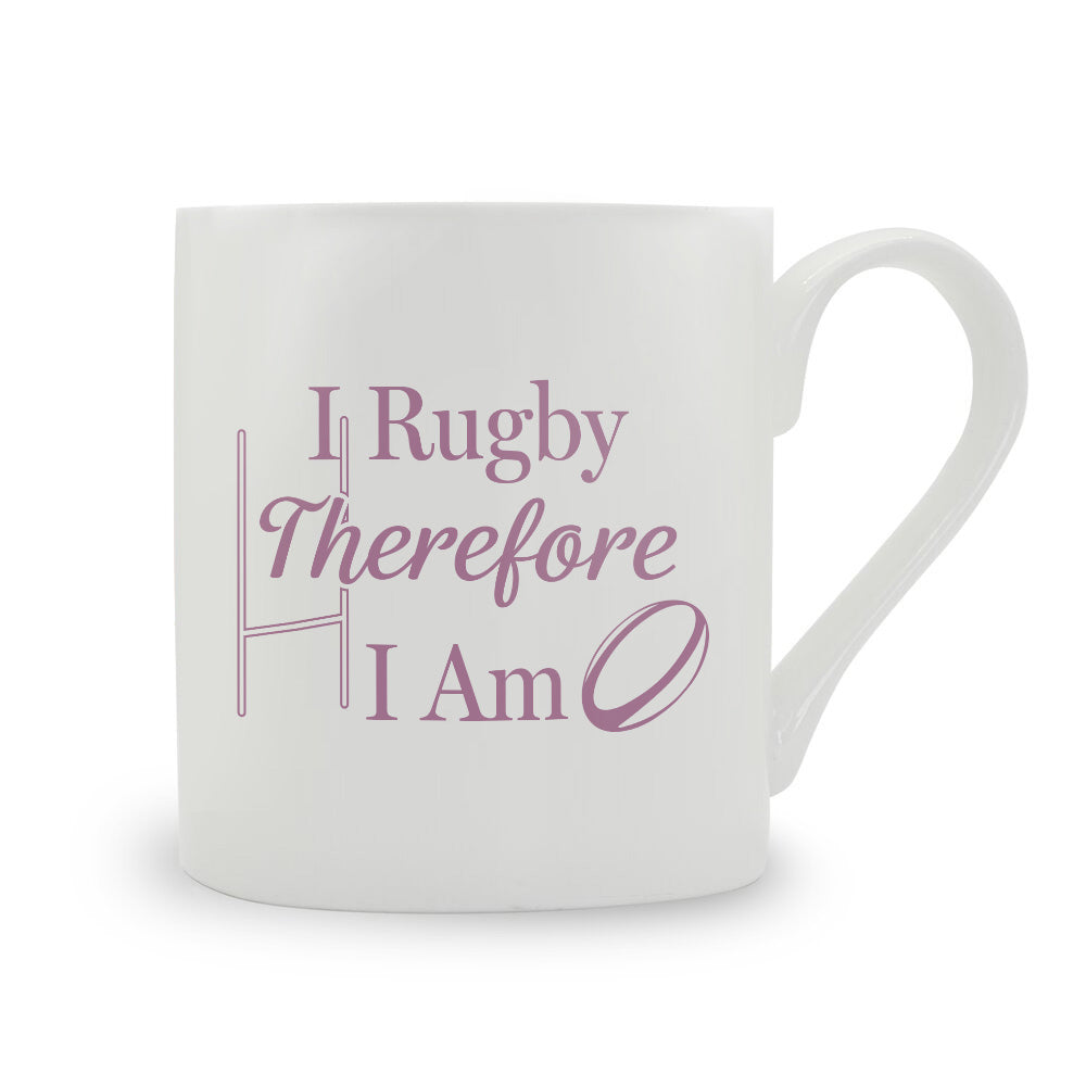 I Rugby Therefore I Am Bone China Mug