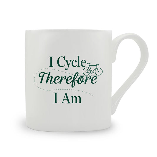 I Cycle Therefore I Am Bone China Mug