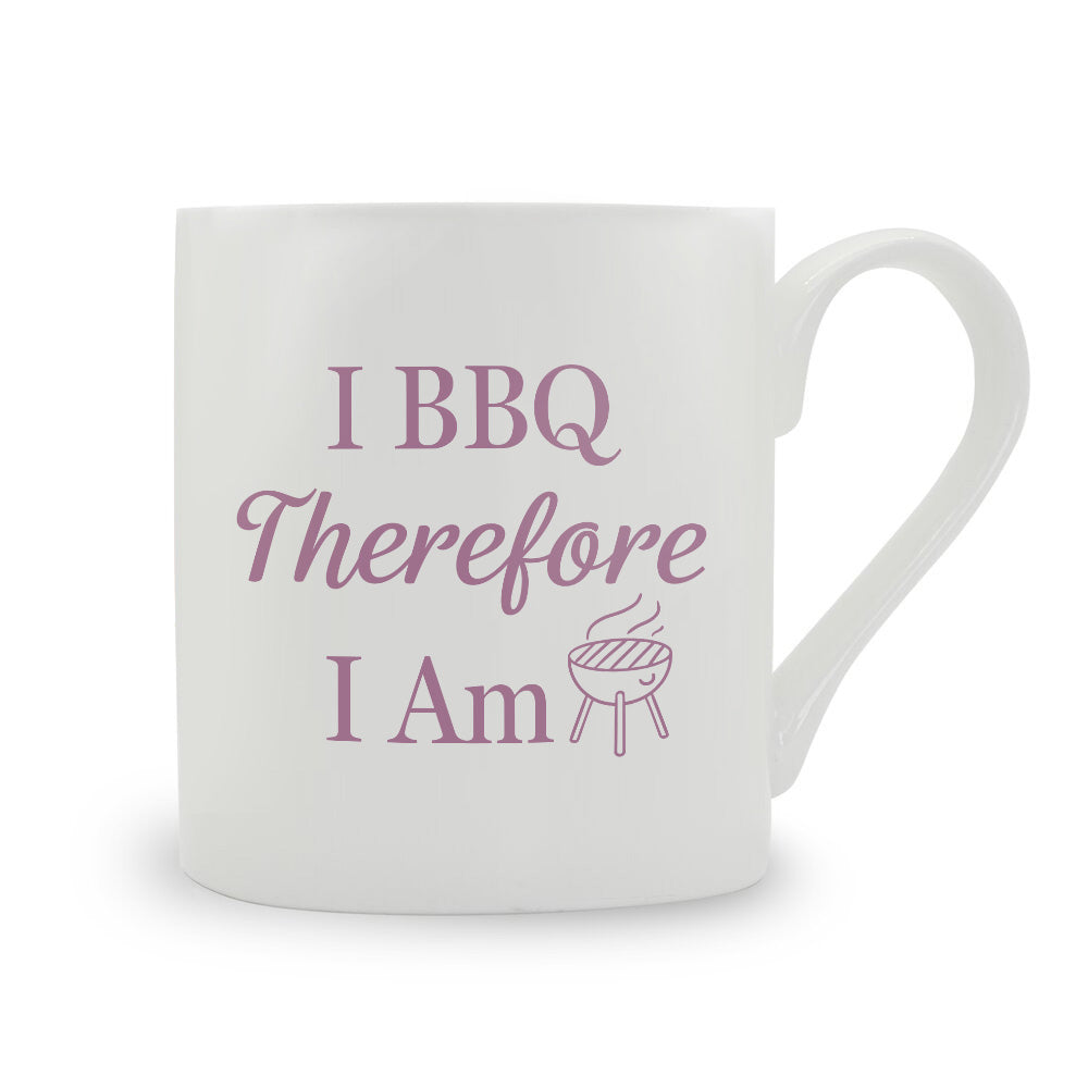 I BBQ Therefore I Am Bone China Mug