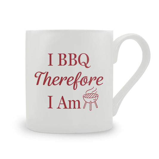 I BBQ Therefore I Am Bone China Mug