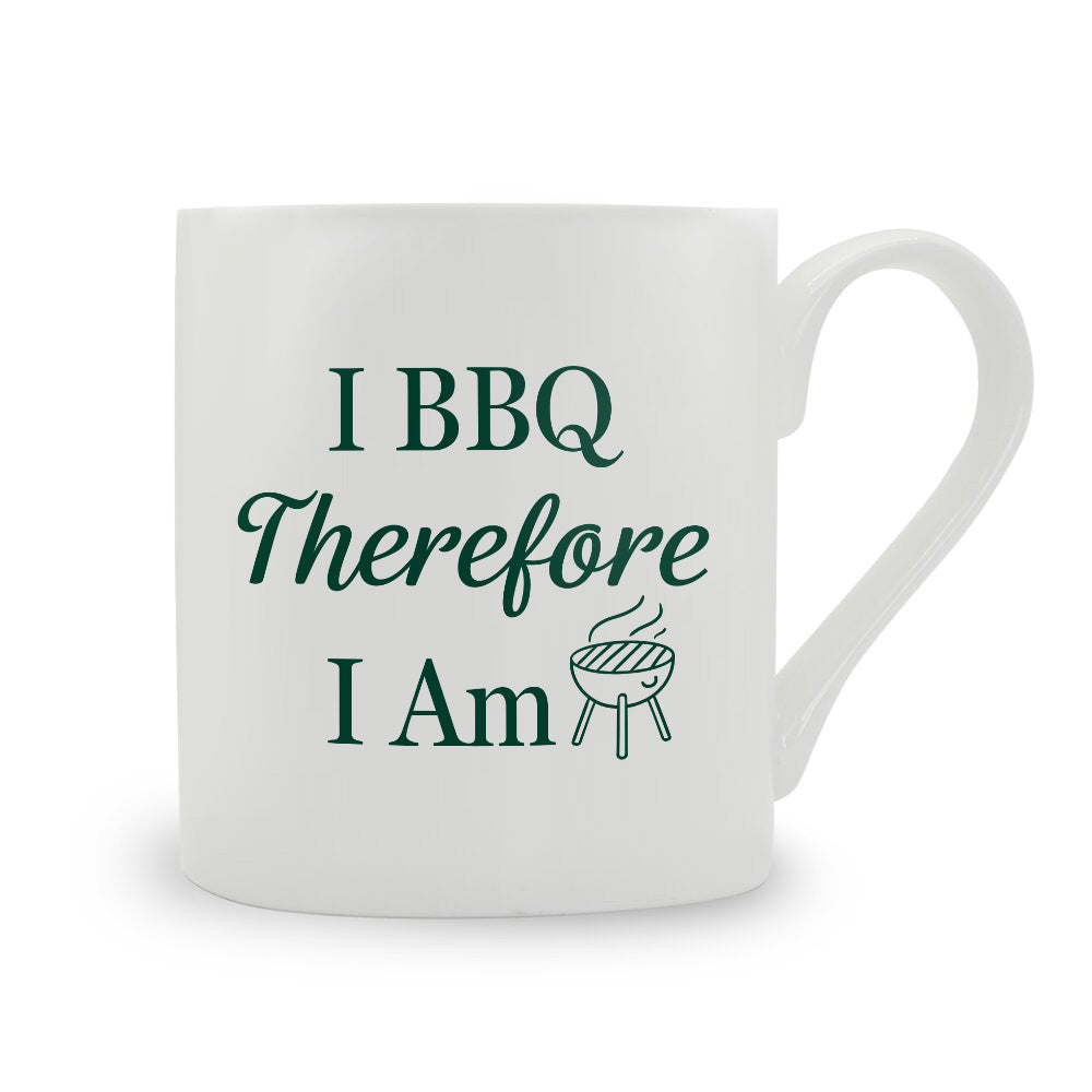 I BBQ Therefore I Am Bone China Mug