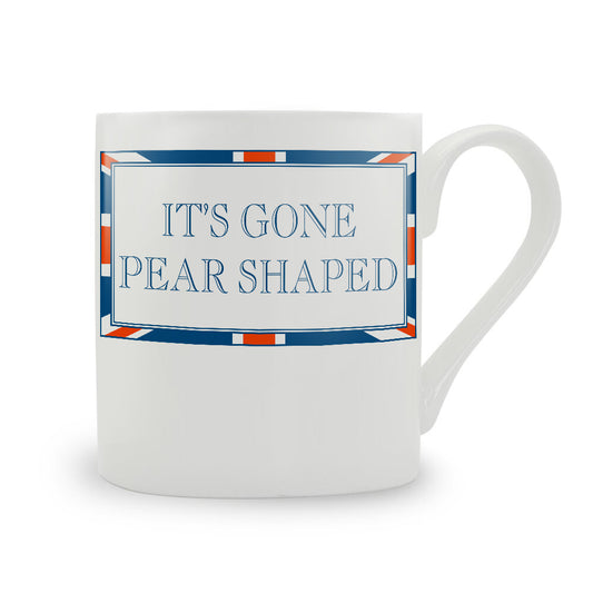 Terribly British It's Gone Pear Shaped Bone China Mug