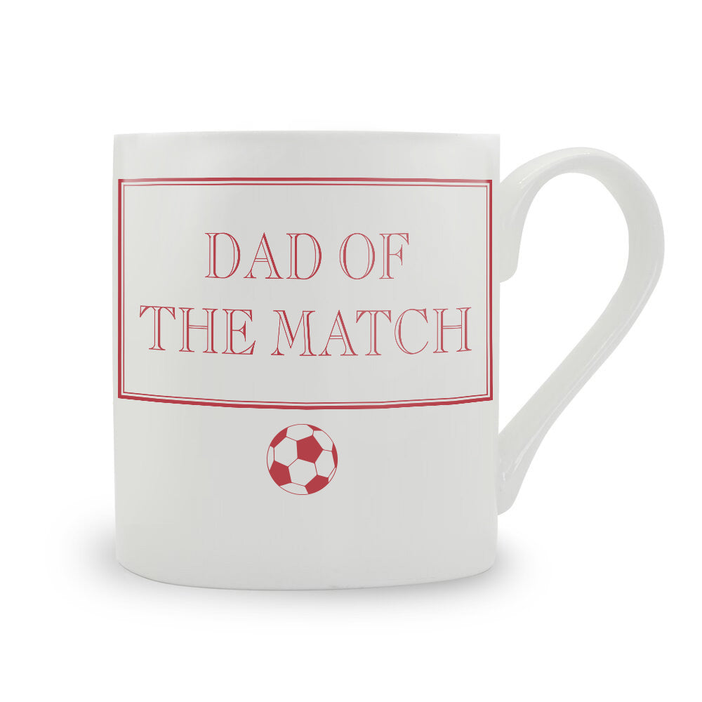 Dad of the Match Bone China Mug