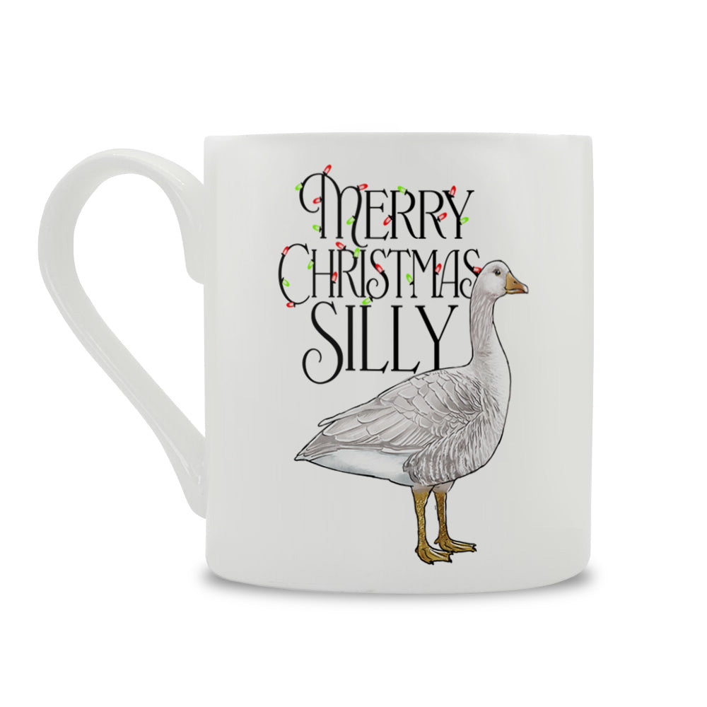 Wild Giggles Merry Christmas Silly Goose Bone China Mug