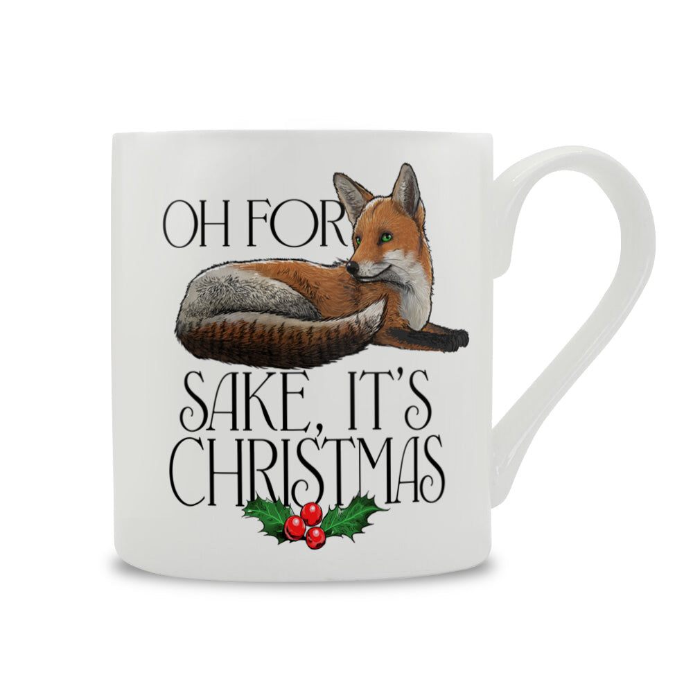 Wild Giggles For Fox Sake, It's Christmas Bone China Mug