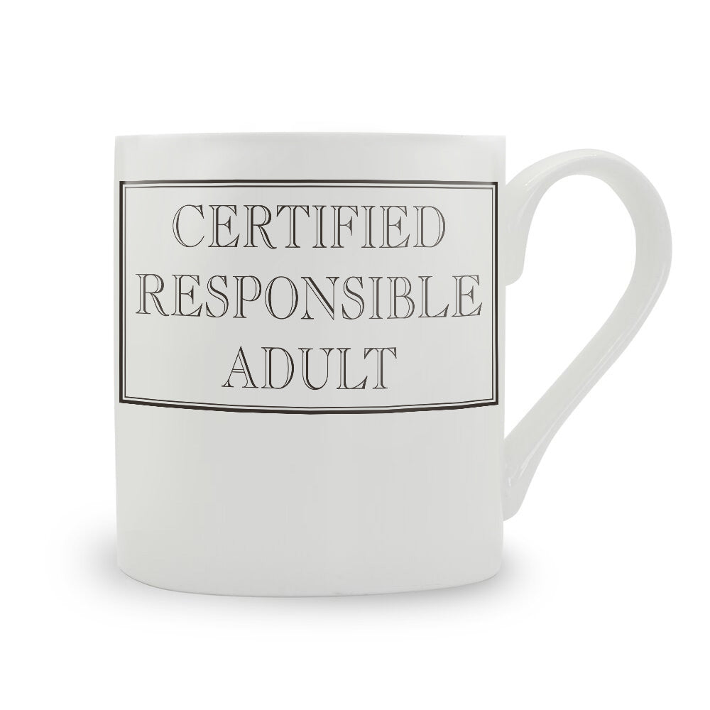 Certified Responsible Adult Bone China Mug