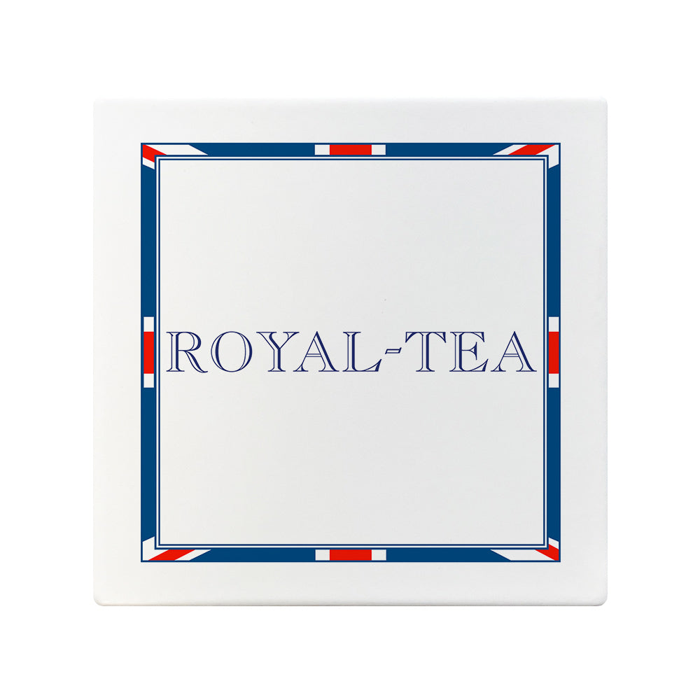 Terribly British Royal-Tea Square Ceramic Coaster