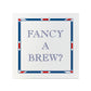 Terribly British Fancy A Brew? Square Ceramic Coaster