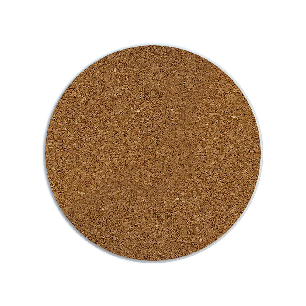 I Drink Coffee Therefore I Am Circular Ceramic Coaster