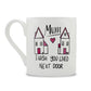 Mum I Wish You Lived Next Door Mug