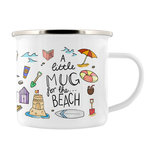 A Little Mug For The Beach Enamel Mug
