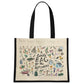 A Little Bag For The Allotment Cream & Black Jute Bag