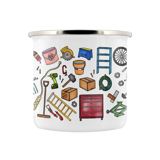 A Little Mug For The Garage Enamel Mug