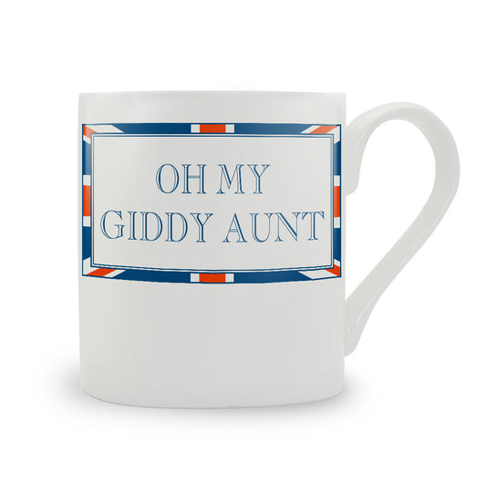 Terribly British Oh My Giddy Aunt Bone China Mug