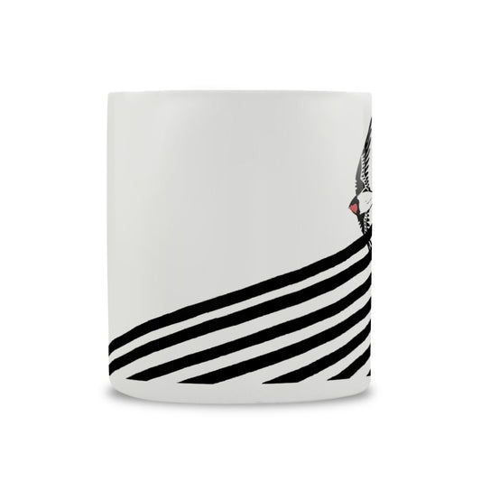 IzziRainey Swallow Lino Large Bone China Mug