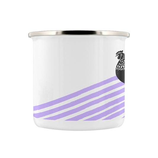 IzziRainey Lilac Chicken Enamel Mug