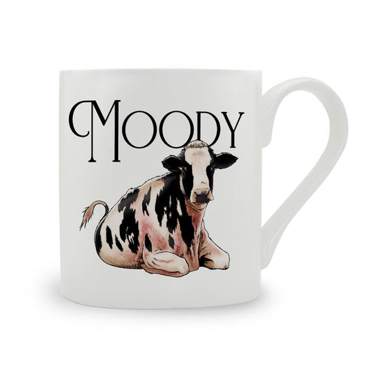Wild Giggles Moody Cow Bone China Mug