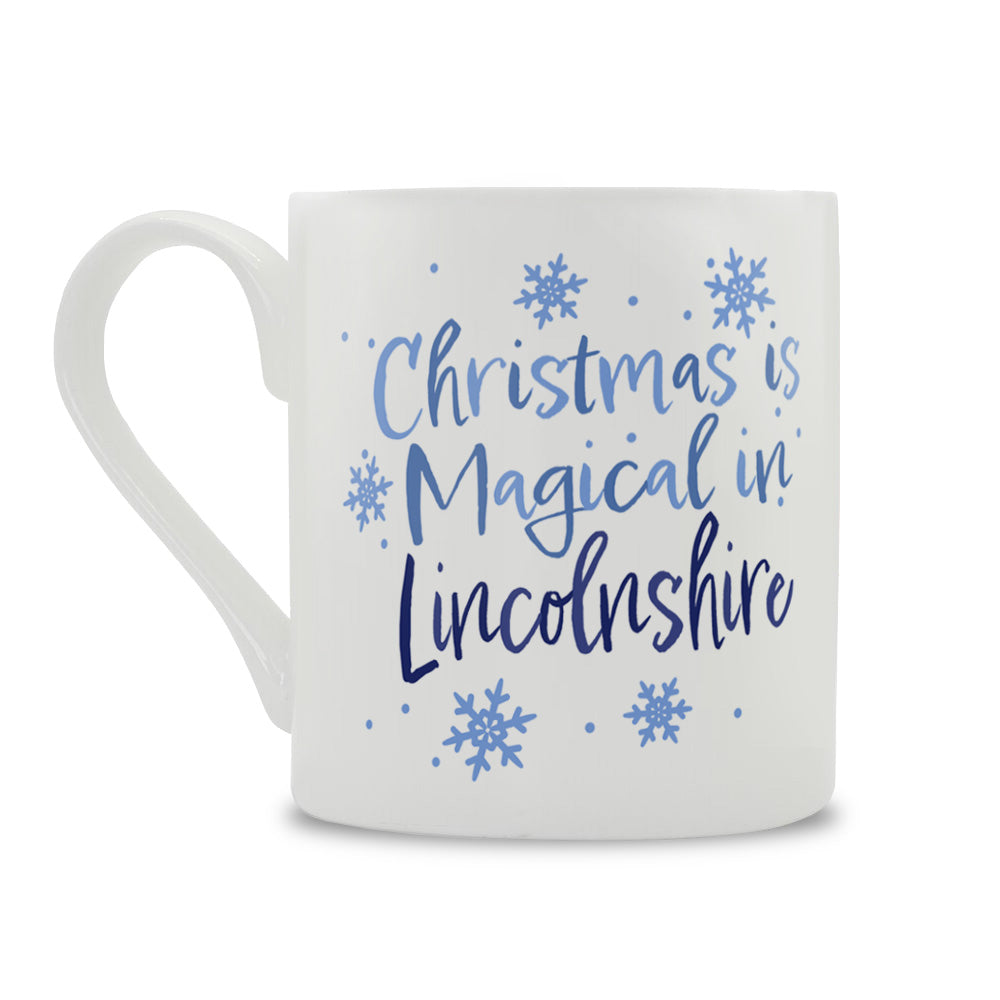 Christmas Is Magical In Lincolnshire Bone China Mug