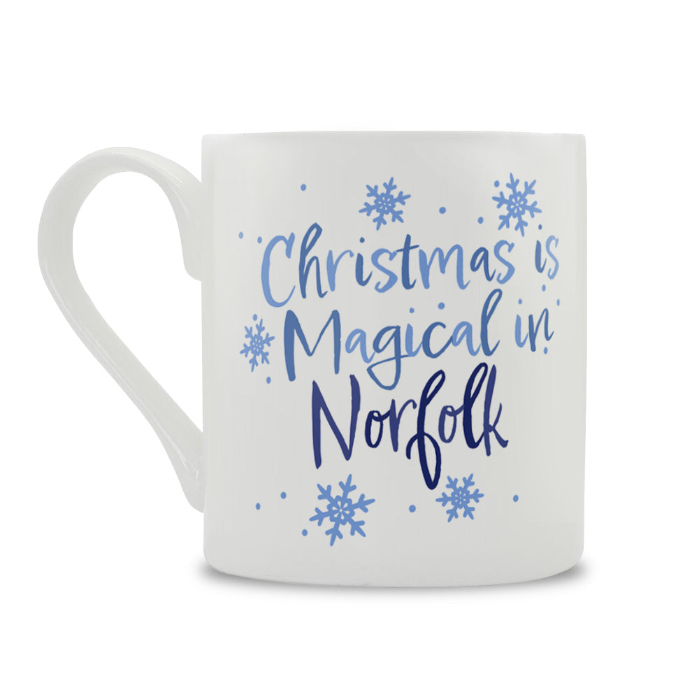 Christmas Is Magical In Norfolk Bone China Mug