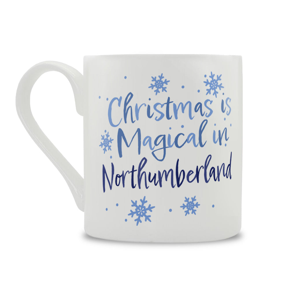 Christmas Is Magical In Northumberland Bone China Mug