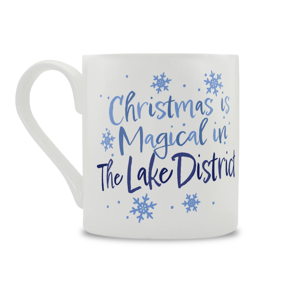 Christmas Is Magical In The Lake District Bone China Mug