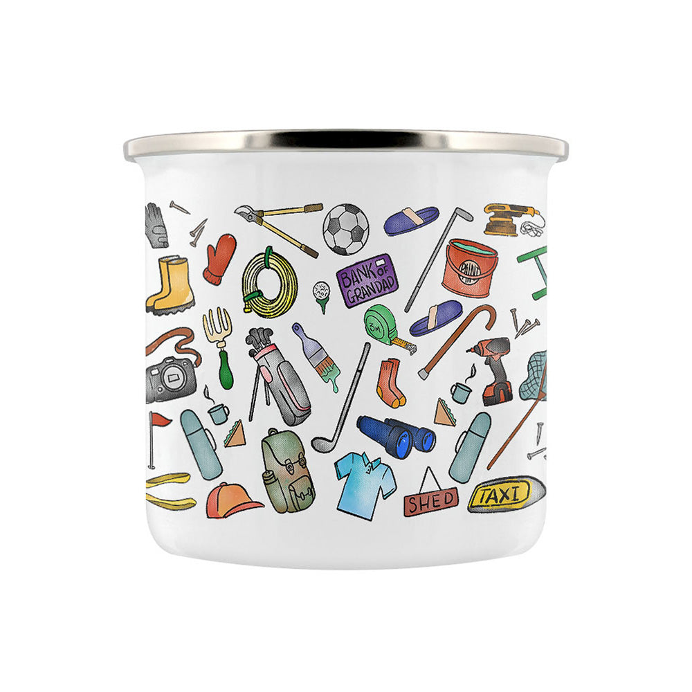 A Little Mug For Grandpa Enamel Mug