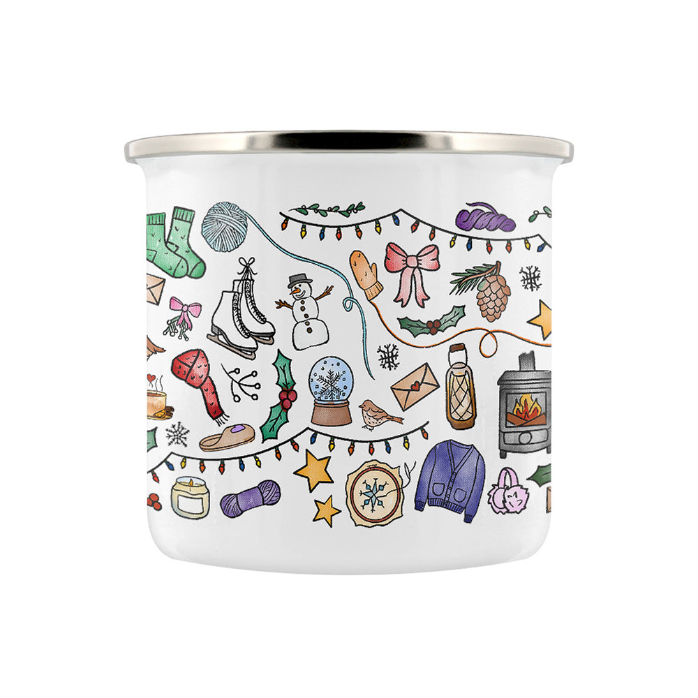 A Little Mug For Winter Enamel Mug