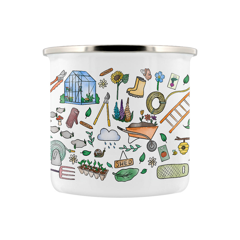 King Of The Garden Enamel Mug