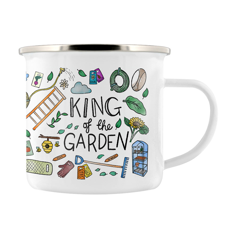 King Of The Garden Enamel Mug