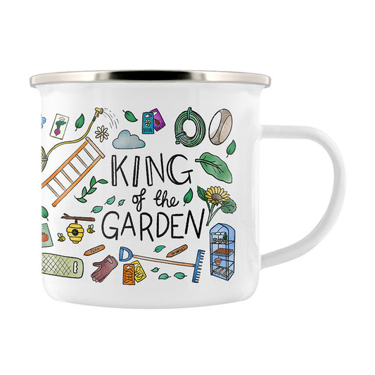 King Of The Garden Enamel Mug