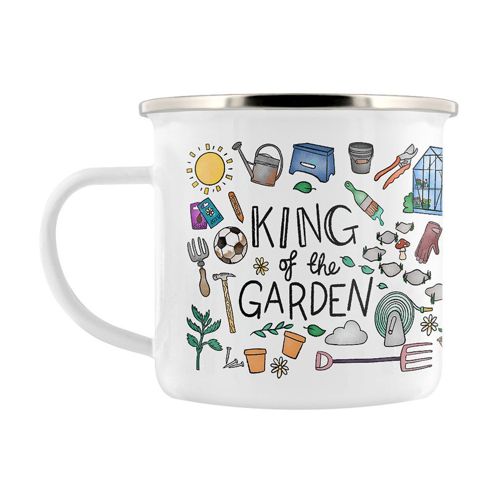 King Of The Garden Enamel Mug
