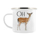 Wild Giggles Oh Deer Enamel Mug