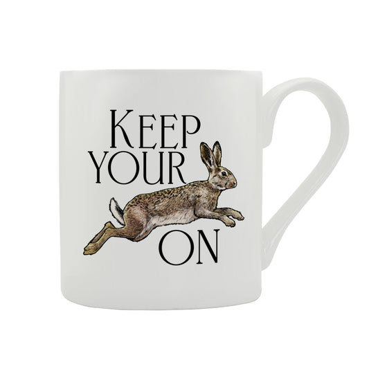 Wild Giggles Keep Your Hare On Bone China Mug