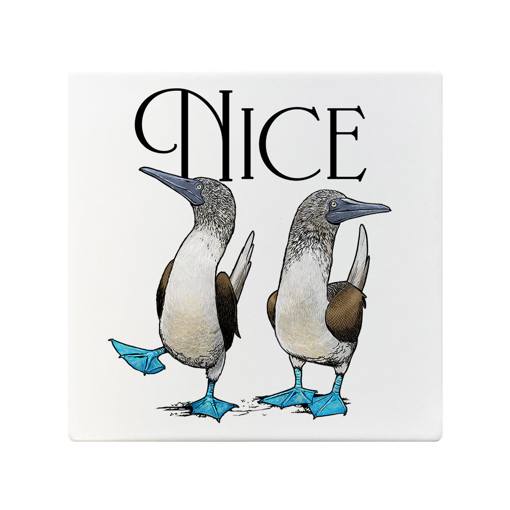 Wild Giggles Nice Boobies Ceramic Coaster